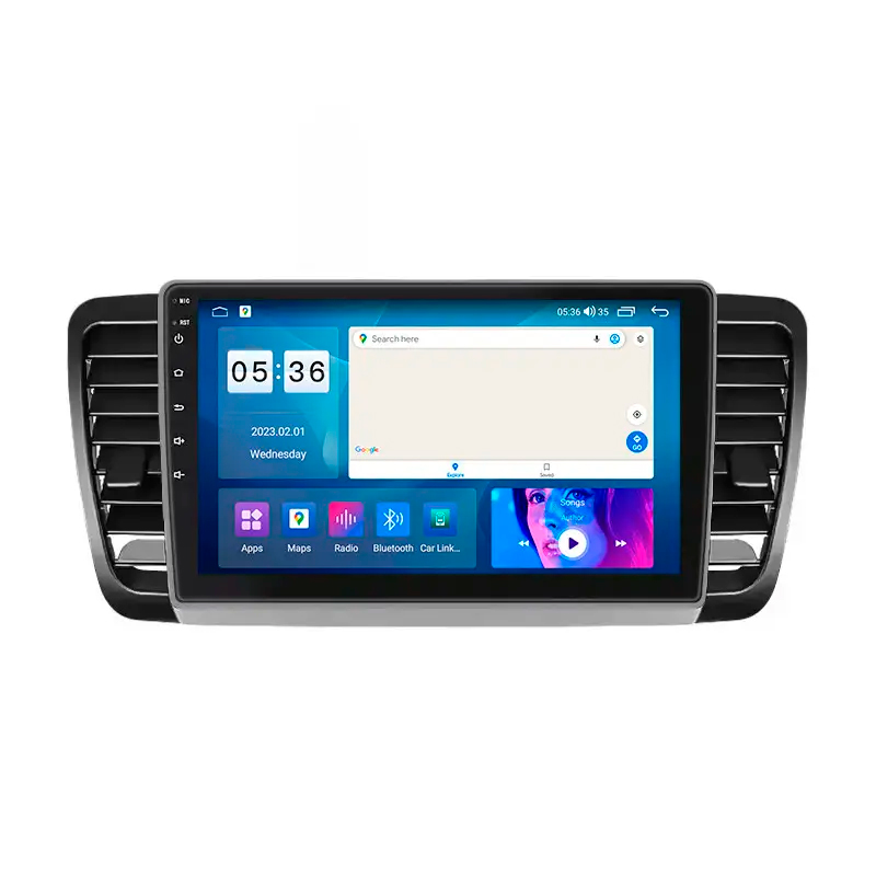 Штатная магнитола Lesko для Subaru Outback III 2003-2006 экран 9" 4/64Gb CarPlay 4G Wi-Fi GPS Prime