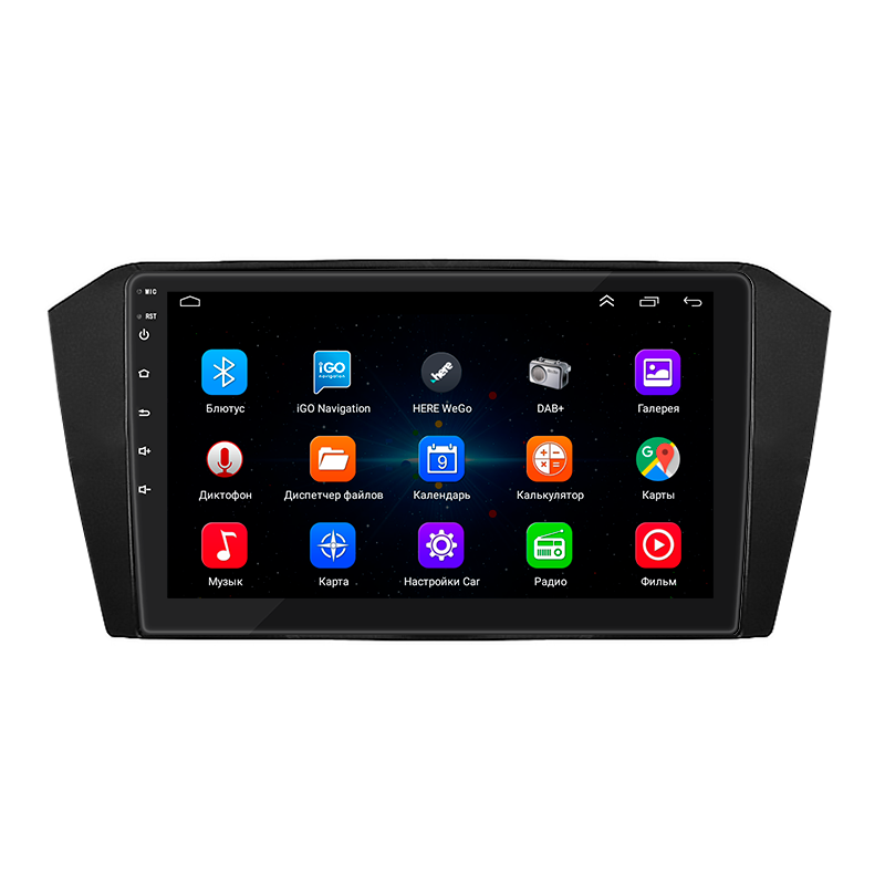 Штатная магнитола Lesko для Volkswagen Passat B8 2014-2020 экран 10" 1/16Gb Wi-Fi GPS Base