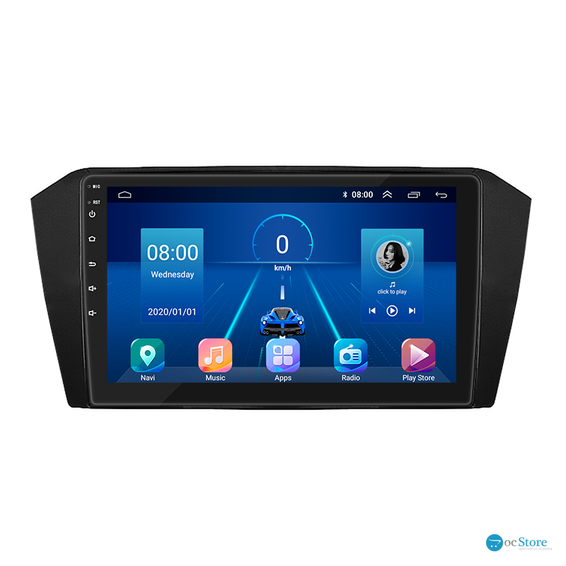 Штатная магнитола Lesko для Volkswagen Passat B8 2014-2020 экран 10" 2/32Gb 4G Wi-Fi GPS Top