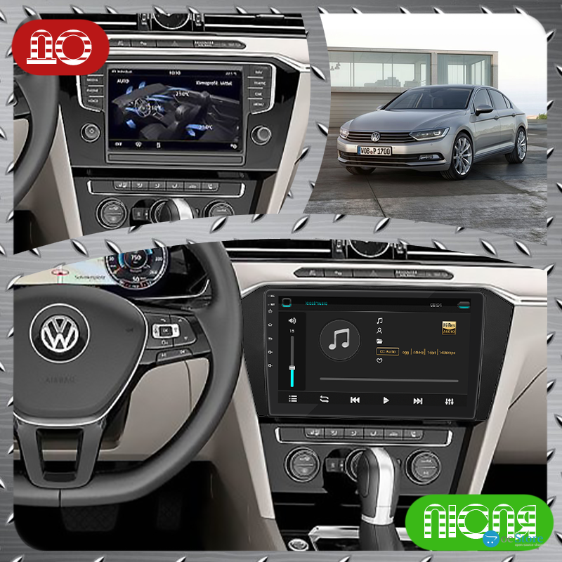 Штатная магнитола Lesko для Volkswagen Passat B8 Рестайлинг 2019-н.в. экран 10" 1/16Gb Wi-Fi GPS Base