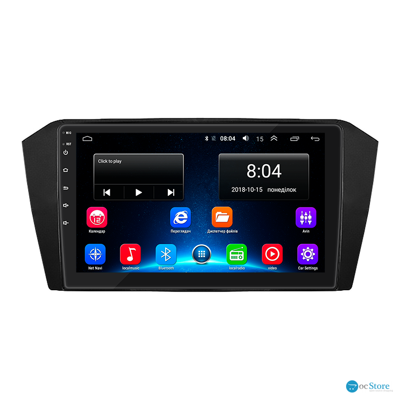 Штатная магнитола Lesko для Volkswagen Passat B8 Рестайлинг 2019-н.в. экран 10" 2/32Gb Wi-Fi GPS Base