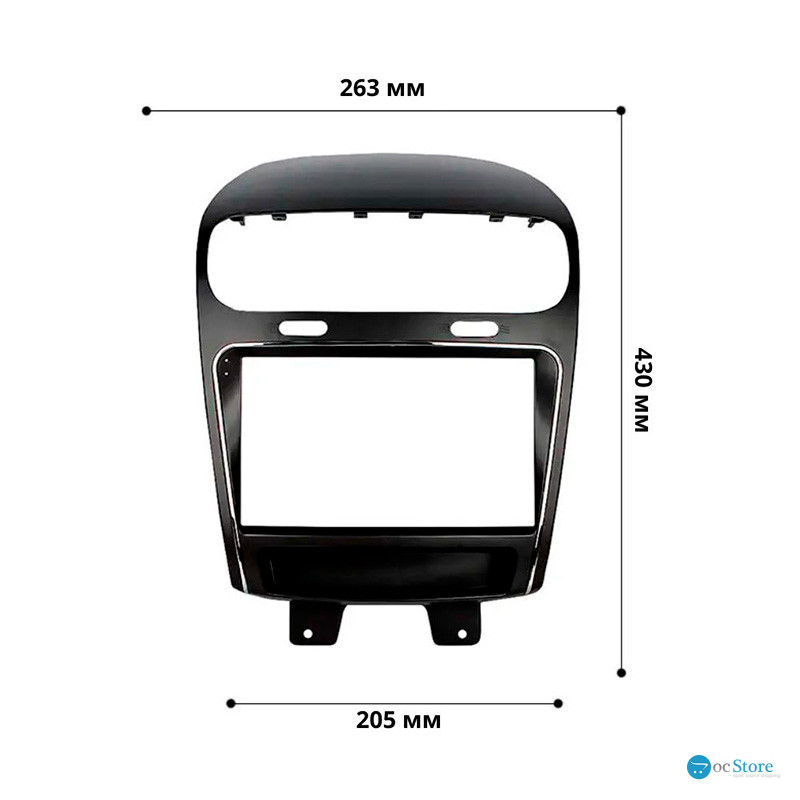 Переходная рамка Dodge Journey 2011+ Fiat Freemont 2011-2016 (7066) 9"