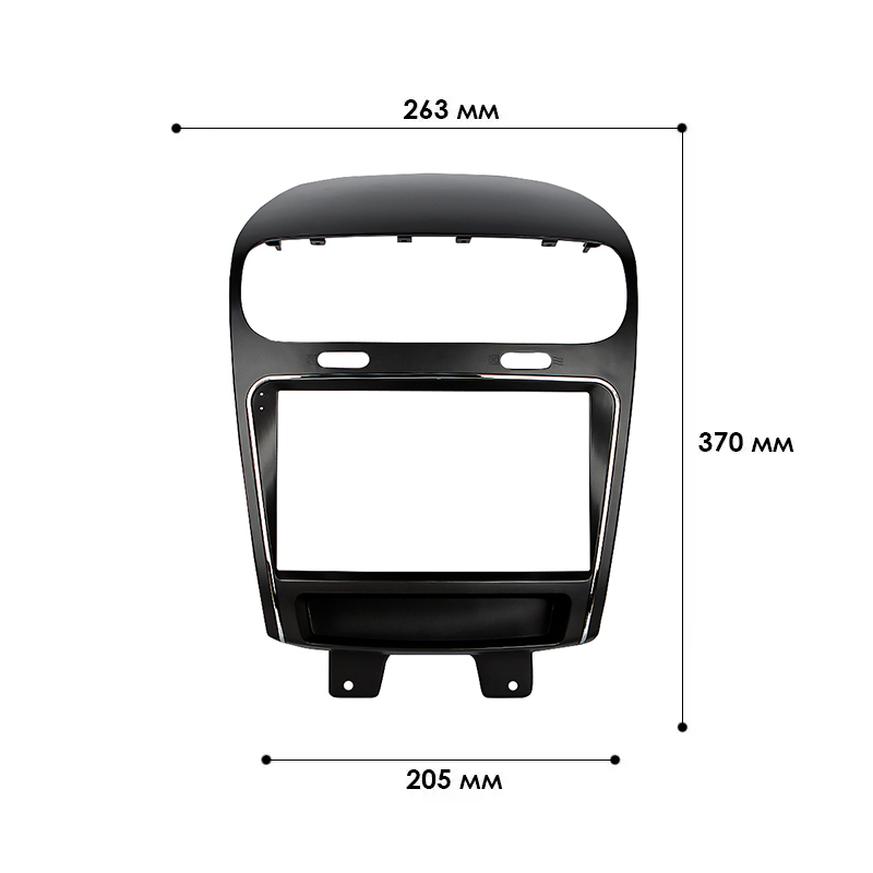 Переходная рамка Dodge Journey 2011+ Fiat Freemont 2011-2016 (7066) 9"