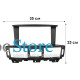 Переходной штатный комплект с проводкой Infiniti Q70 2013-2020 9" (1234-304) + canbus