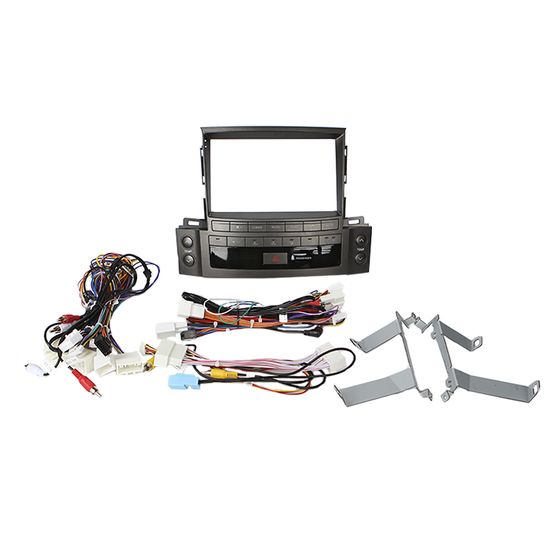 Переходной штатный комплект с проводкой Lexus LX570 J200 lll 2011-2015 9" (1234-288) + canbus