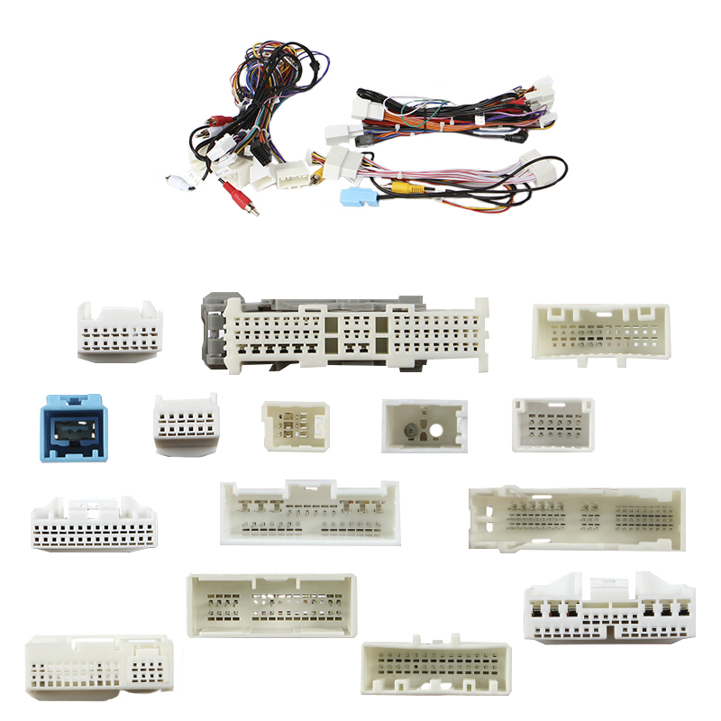 Переходной штатный комплект с проводкой Lexus LX570 J200 lll 2011-2015 9" (1234-288) + canbus