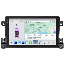 Штатная магнитола Lesko для Suzuki Grand Vitara III 2005-2008 экран 9" 4/64 QLED CarPlay 4G Wi-Fi GPS 360 Prime