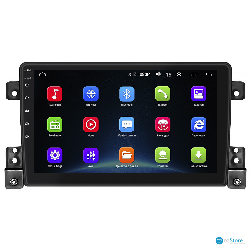 Штатная магнитола Lesko для Suzuki Grand Vitara III Рестайлинг 2 2012-2015 экран 9" 2/32Gb Wi-Fi GPS Base