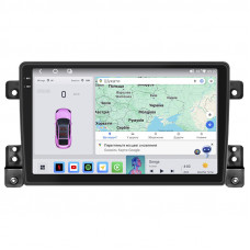 Штатная магнитола Lesko для Suzuki Grand Vitara III Рестайлинг 2 2012-2015 экран 9" 4/64 QLED CarPlay 4G Wi-Fi GPS 360 Prime