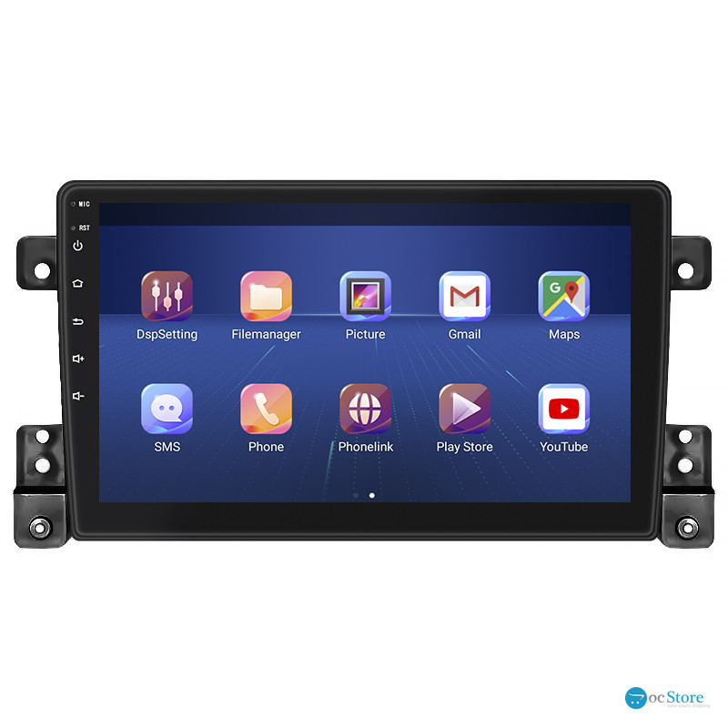 Штатная магнитола Lesko для Suzuki Grand Vitara III Рестайлинг 2 2012-2015 экран 9" 2/32Gb 4G Wi-Fi GPS Top