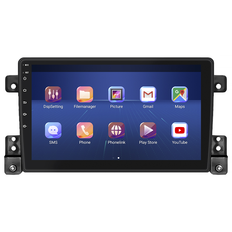 Штатная магнитола Lesko для Suzuki Grand Vitara III Рестайлинг 2 2012-2015 экран 9" 4/64Gb 4G Wi-Fi GPS Top