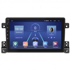 Штатная магнитола Lesko для Suzuki Grand Vitara III Рестайлинг 2 2012-2015 экран 9" 6/128Gb 4G Wi-Fi GPS Top