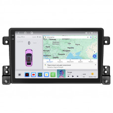 Штатная магнитола Lesko для Suzuki Grand Vitara III Рестайлинг 2008-2012 экран 9" 4/64 QLED CarPlay 4G Wi-Fi GPS 360 Prime