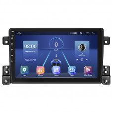 Штатная магнитола Lesko для Suzuki Grand Vitara III Рестайлинг 2008-2012 экран 9" 2/32Gb 4G Wi-Fi GPS Top