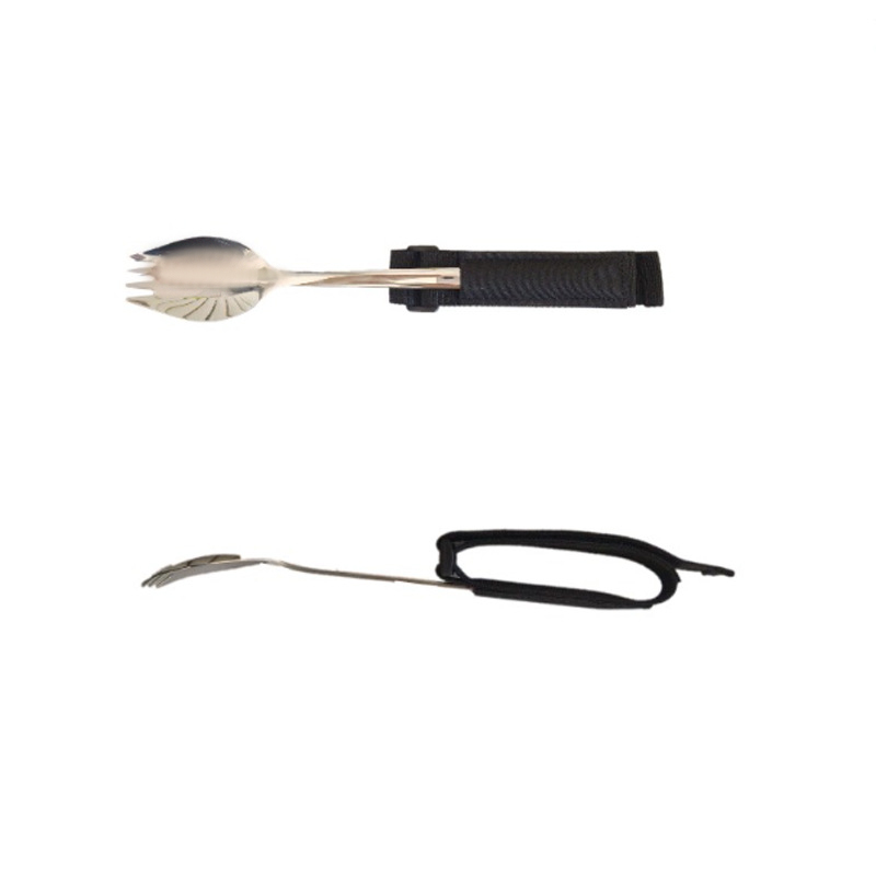 Столовый набор 2 в 1 XDCS-863 для людей с тремором или артритом вилка ложка с фиксатором