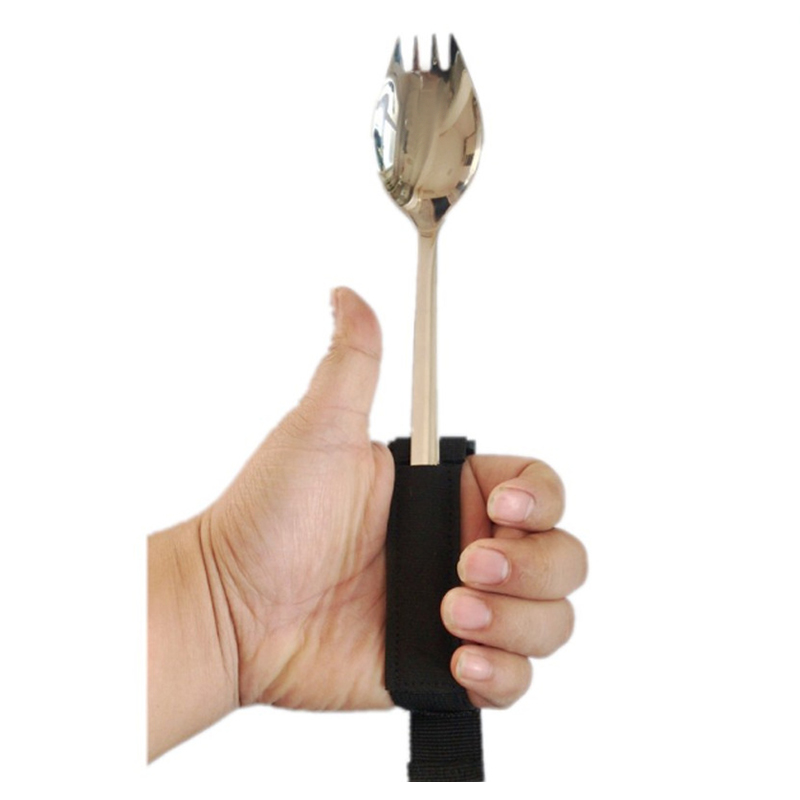 Столовый набор 2 в 1 XDCS-863 для людей с тремором или артритом вилка ложка с фиксатором