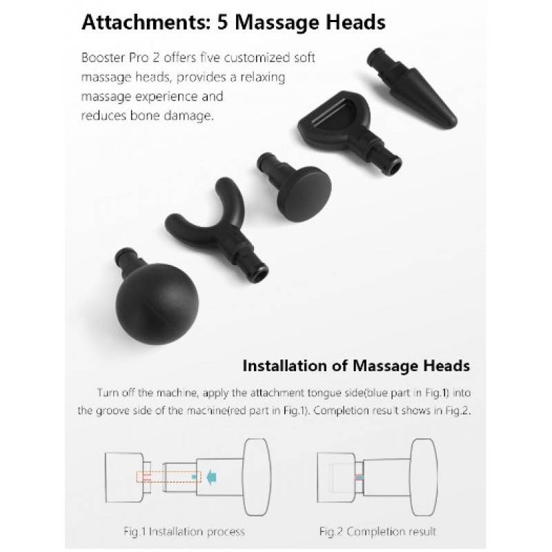 Професійний масажер Booster Pro 2 для глибокого масажу м'язів
