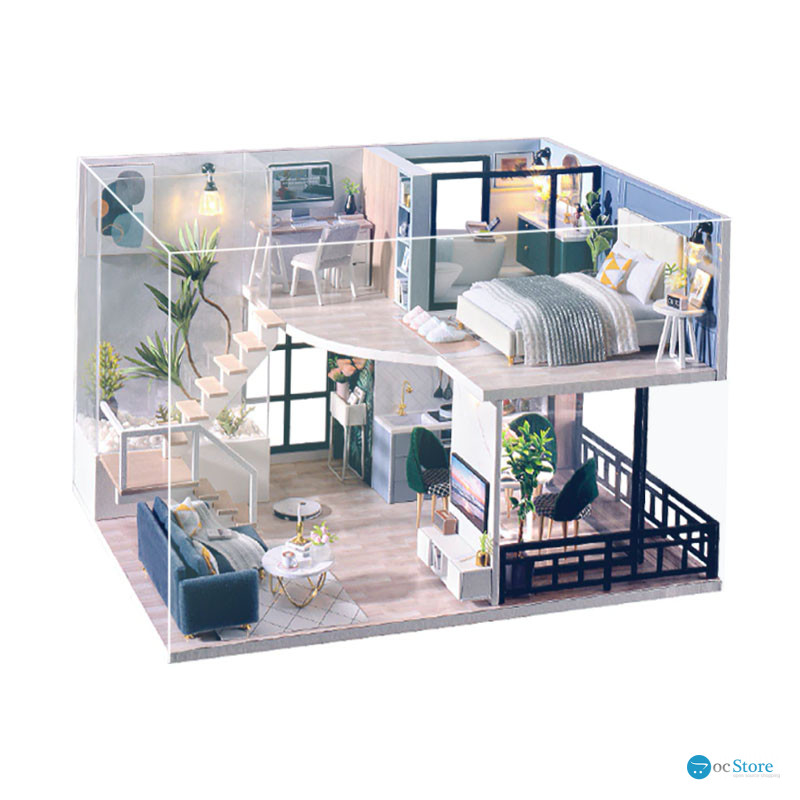 Кукольный дом конструктор DIY Cute Room L-032-B/C Вилла "Уютная жизнь"