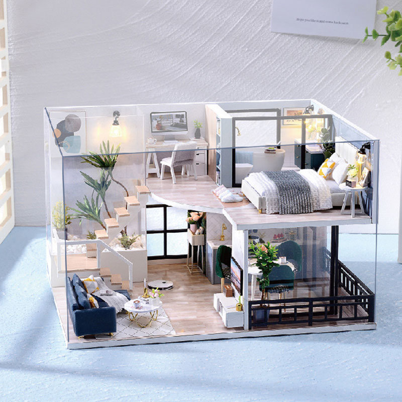 Кукольный дом конструктор DIY Cute Room L-032-B/C Вилла "Уютная жизнь"