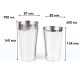 Шейкер бостонский Youchen MC-700 Silver 700-600ml