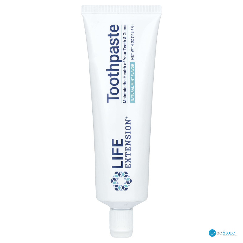 Зубна паста, Toothpaste, Life Extension, зі смаком м'яти, 113.4 г