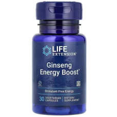 Заряд енергії, Ginseng Energy Boost, Life Extension, 30 вегетаріанських капсул