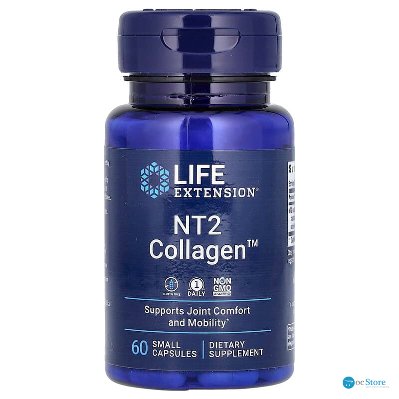 Колаген для суглобів, NT2 Collagen, Life Extension, 40 мг, 60 міні капсул