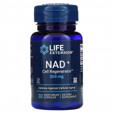 Нікотинамід рибозид, NAD+ Cell Regenerator, Life Extension, 300 мг, 30 вегетаріанських капсул
