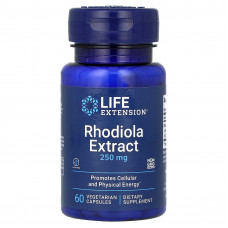 Родіола рожева, Rhodiola Extract, Life Extension, 250 мг, 60 вегетаріанських капсул