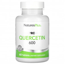 Кверцетин Pro, Quercetin, NaturesPlus, 600 мг, 60 таблеток