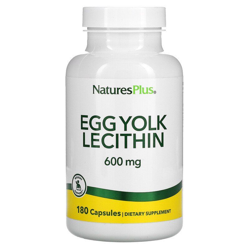 Лецитин яєчний, Egg Yolk Lecithin, Nature's Plus, 300 мг, 180 капсул