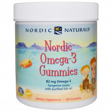 Риб'ячий жир для дітей (мандарин), Omega-3 Gummies, Nordic Naturals, 120 желе