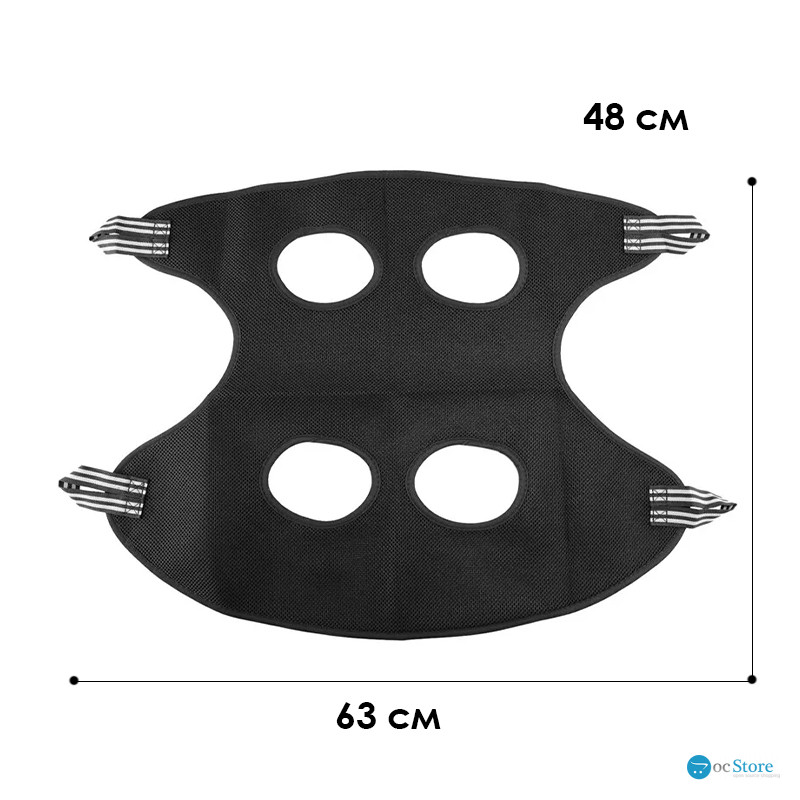 Гамак DT641 для груминга кошек и собак M Black