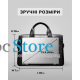 Чоловіча сумка для офіса 39x28×8, портфель папка для ноутбука та паперів SK N76955 чорний