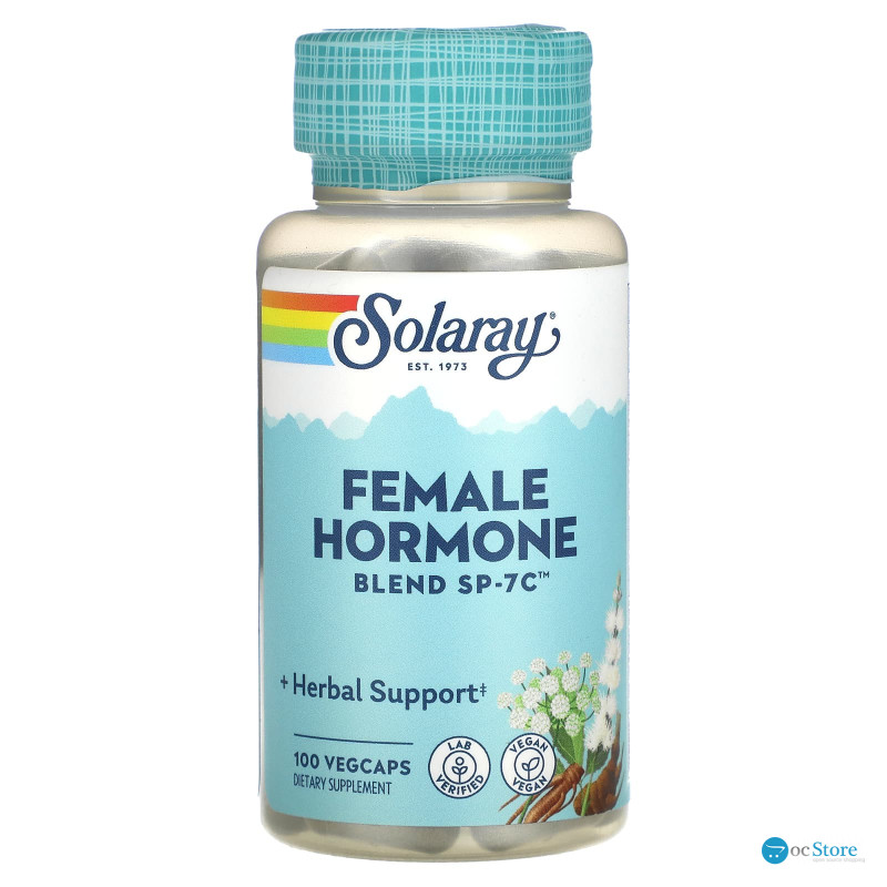 Гормональний баланс жінки, Female Hormone Blend SP-7C, Solaray, 100 капсул