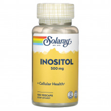 Інозітол, Inositol, Solaray, 500 мг, 100 вегетаріанських капсул