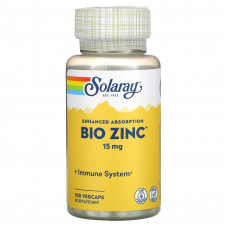 Біо цинк, Bio Zinc, Solaray, 100 капсул