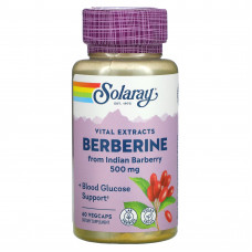 Берберин, Berberine, Solaray, 500 мг, 60 вегетаріанських капсул