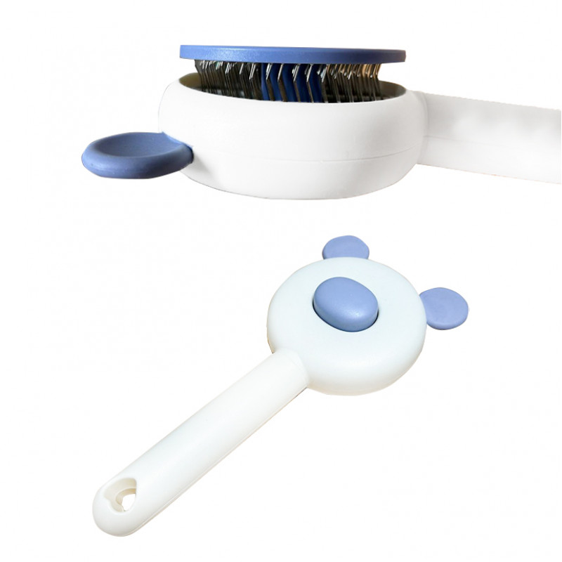 Расческа для шерсти животных DT-1152  Blue + White