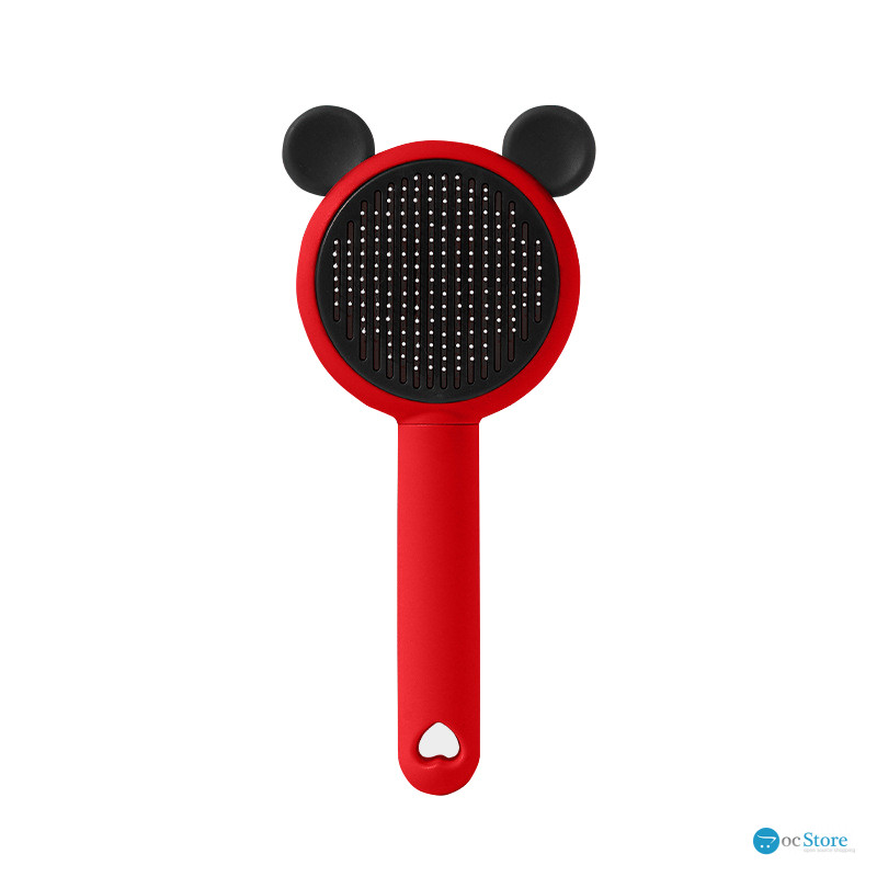 Расческа для шерсти животных DT-1152  Red + Black