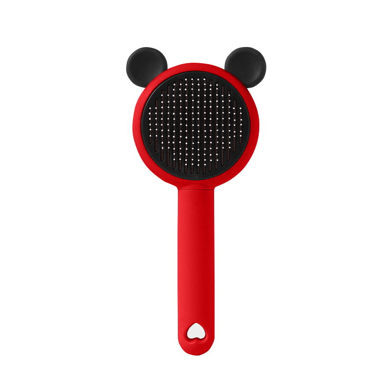 Расческа для шерсти животных DT-1152  Red + Black