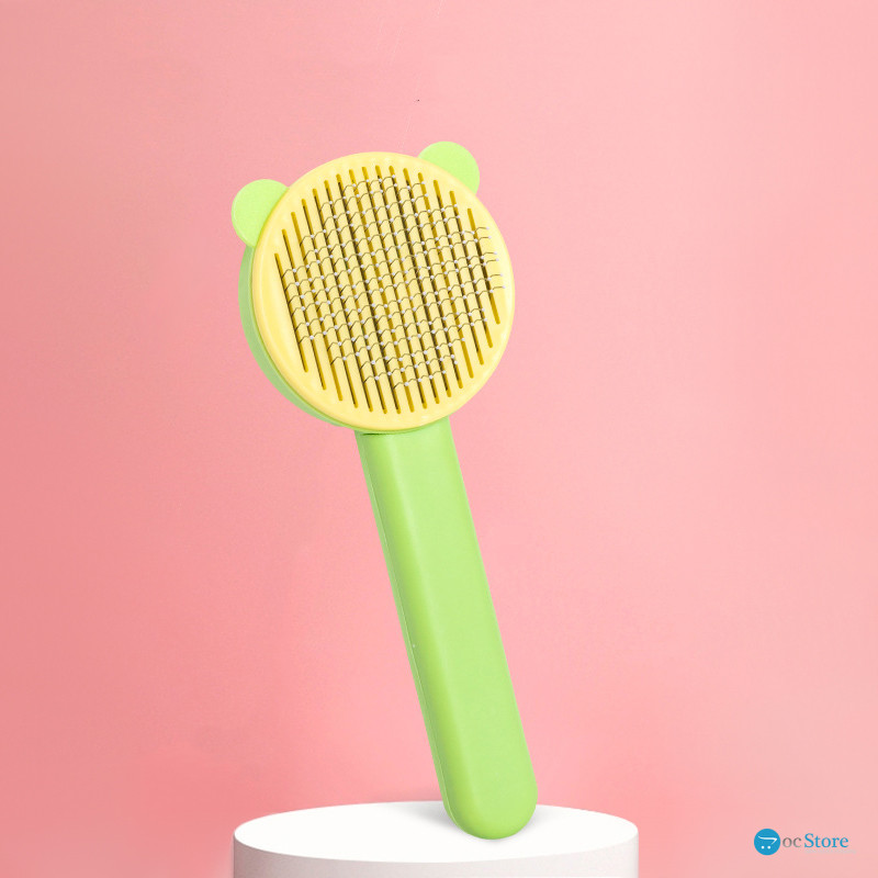 Расческа для шерсти животных Taotaopets 07A3304 Green + Yellow