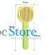 Расческа для шерсти животных Taotaopets 07A3304 Green + Yellow