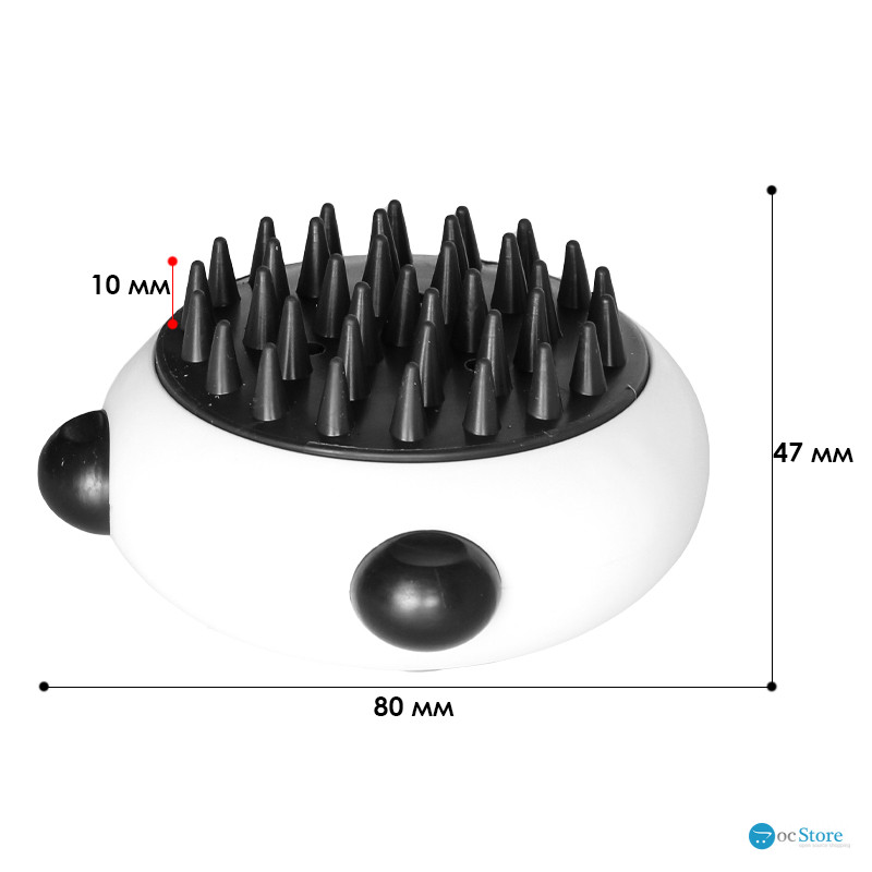Щетка массажная для мытья собак и котов Taotaopets 07A5501 Black