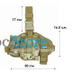 Кобура тактическая набедренная универсальная AOKALI Outdoor B38 Camouflage CP