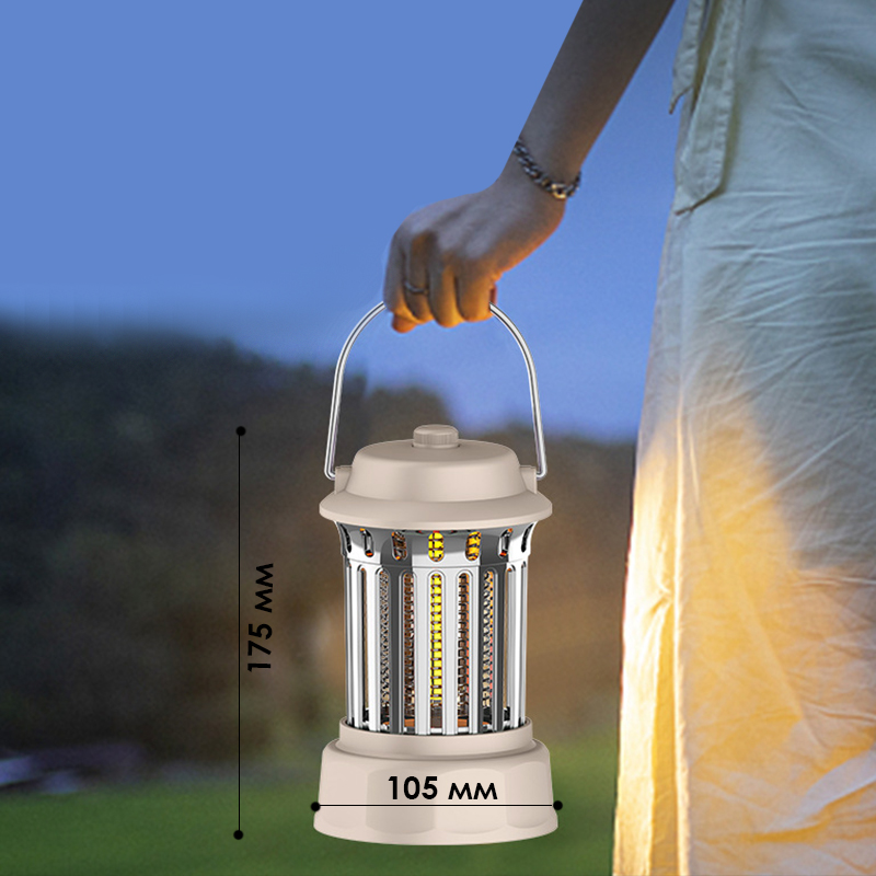 Лампа ловушка электрическая для насекомых Electric Shock Mosquito Killing Lamp WD-010 White