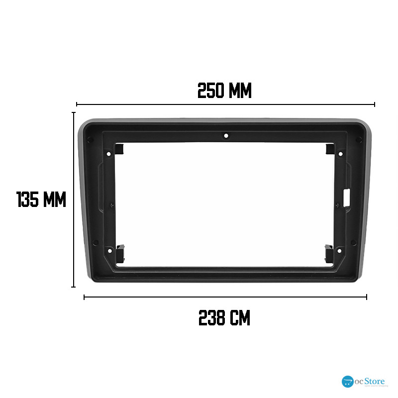 Переходная рамка Audi A3 2008-2012 (AU 016N) 9" Black
