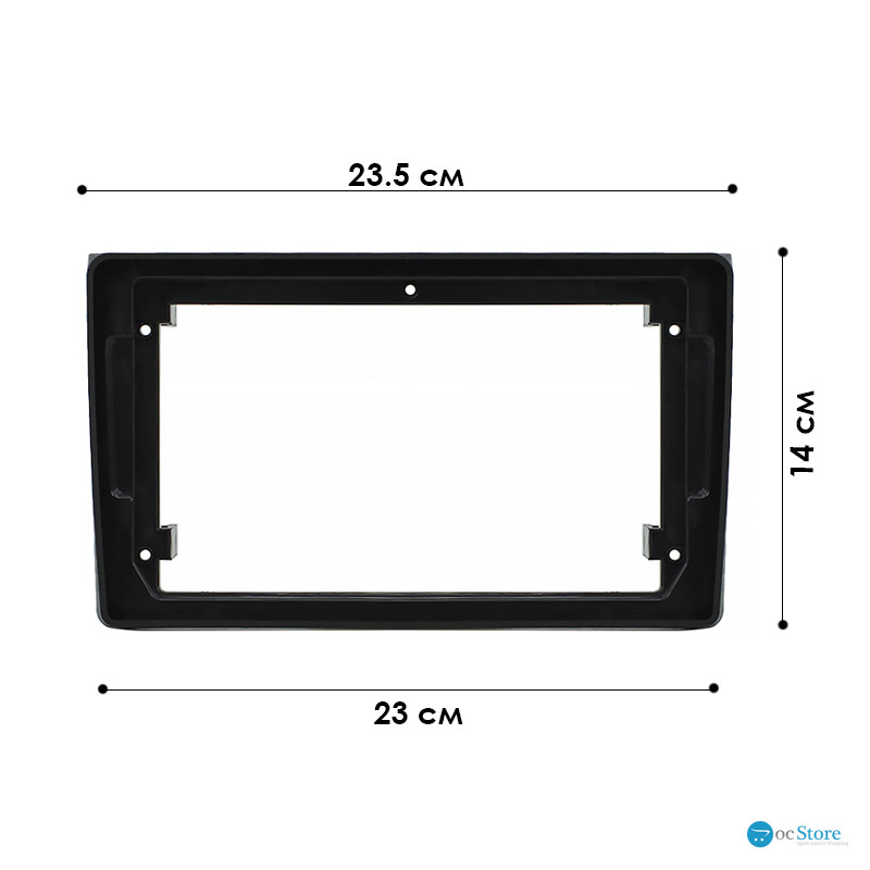 Переходная рамка Audi A4 (B6) 2000-2006 A4 (B7) 2004-2009 Seat Exeo 2009-2013 (5920) 9" Black