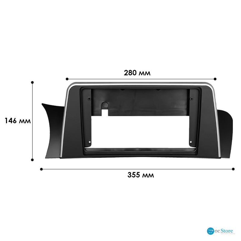 Переходная рамка BMW X3 F25 2010-2017 X4 F26 2014-2018 (7578) 9"