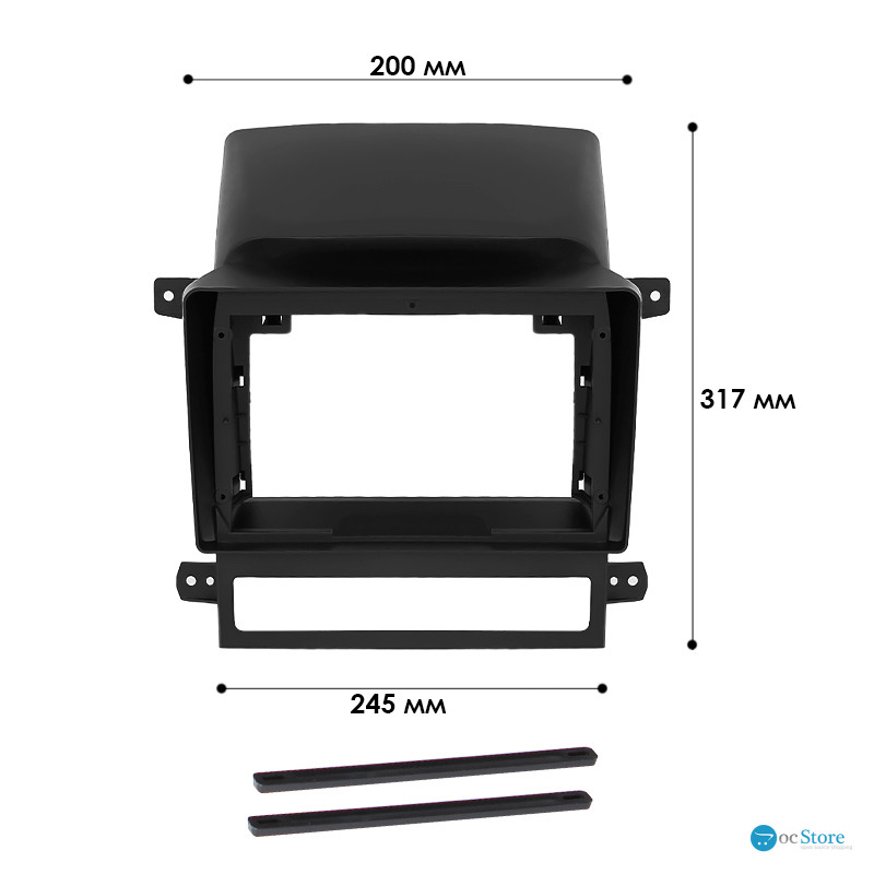 Переходная рамка Chevrolet Captiva 2006-2011 (7818) 9"